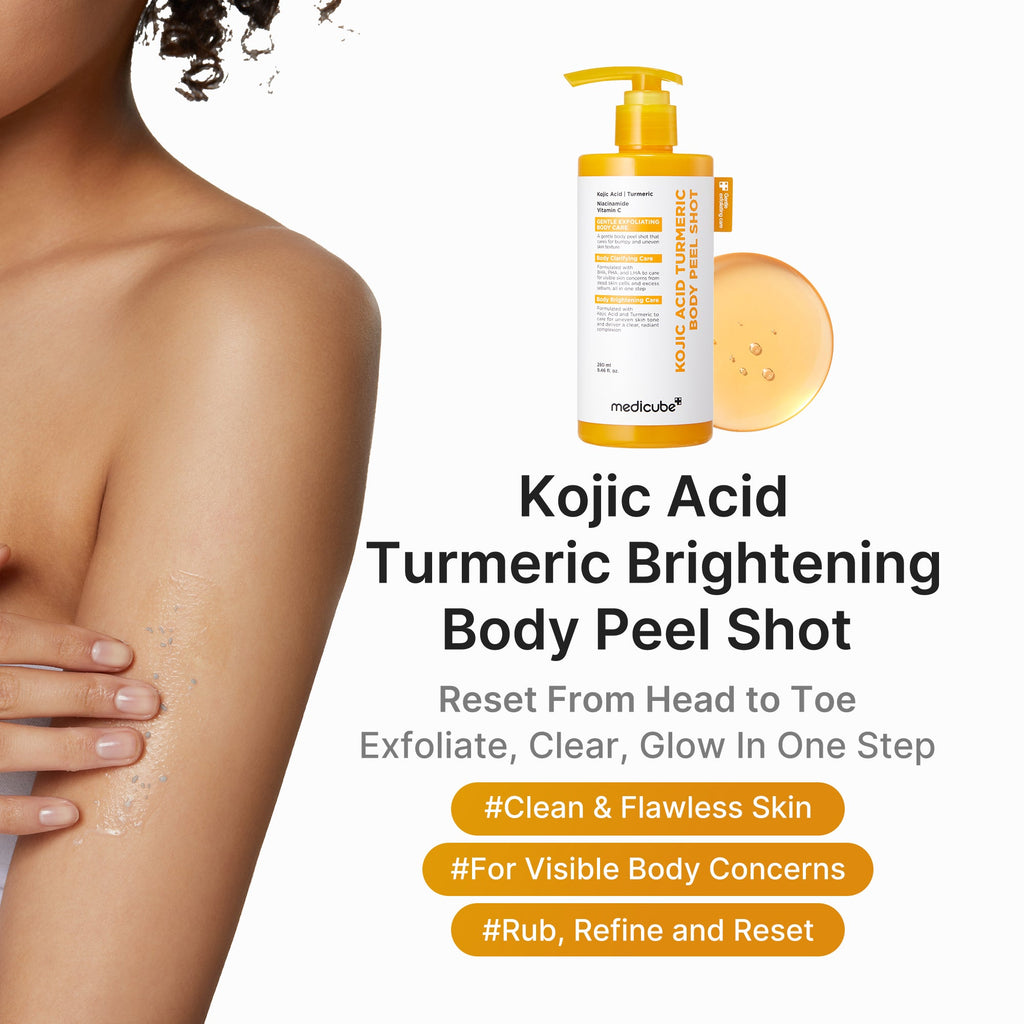 Kojic Acid Turmeric Body Peel Shot - Designed for Modern Care