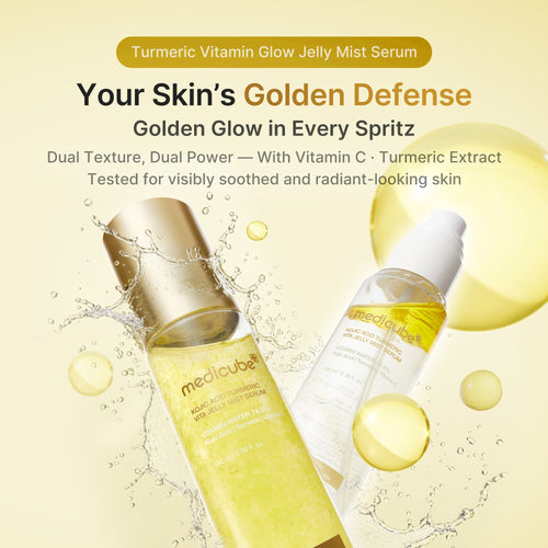Kojic Acid Turmeric Vitamin Gold Jelly Mist Serum - Modern Face Care Style