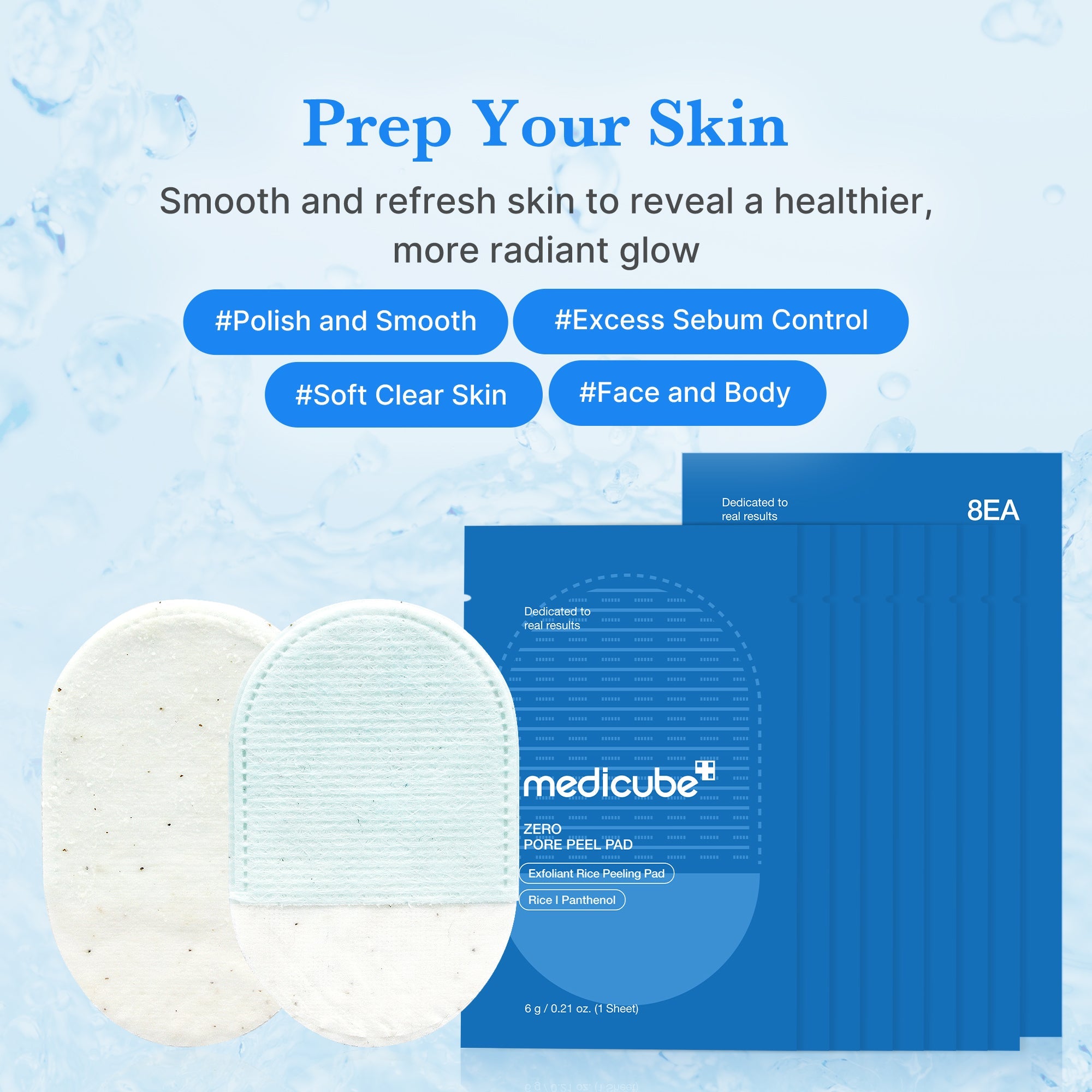 Zero Pore Peeling Pads (8ea) - A Premium Glow Routine