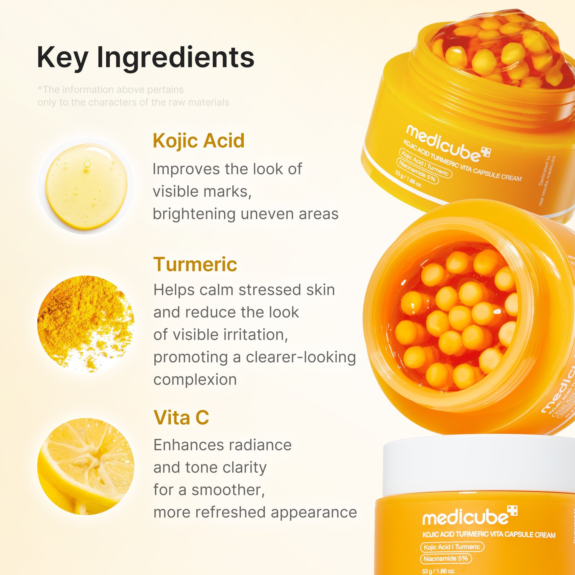 Kojic Acid Turmeric Vita Capsule Cream - Quiet Glow Style