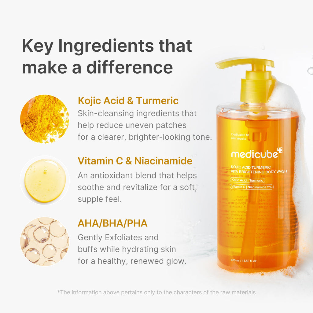 Kojic Acid Turmeric Brightening Body Wash - The Hydration Edit