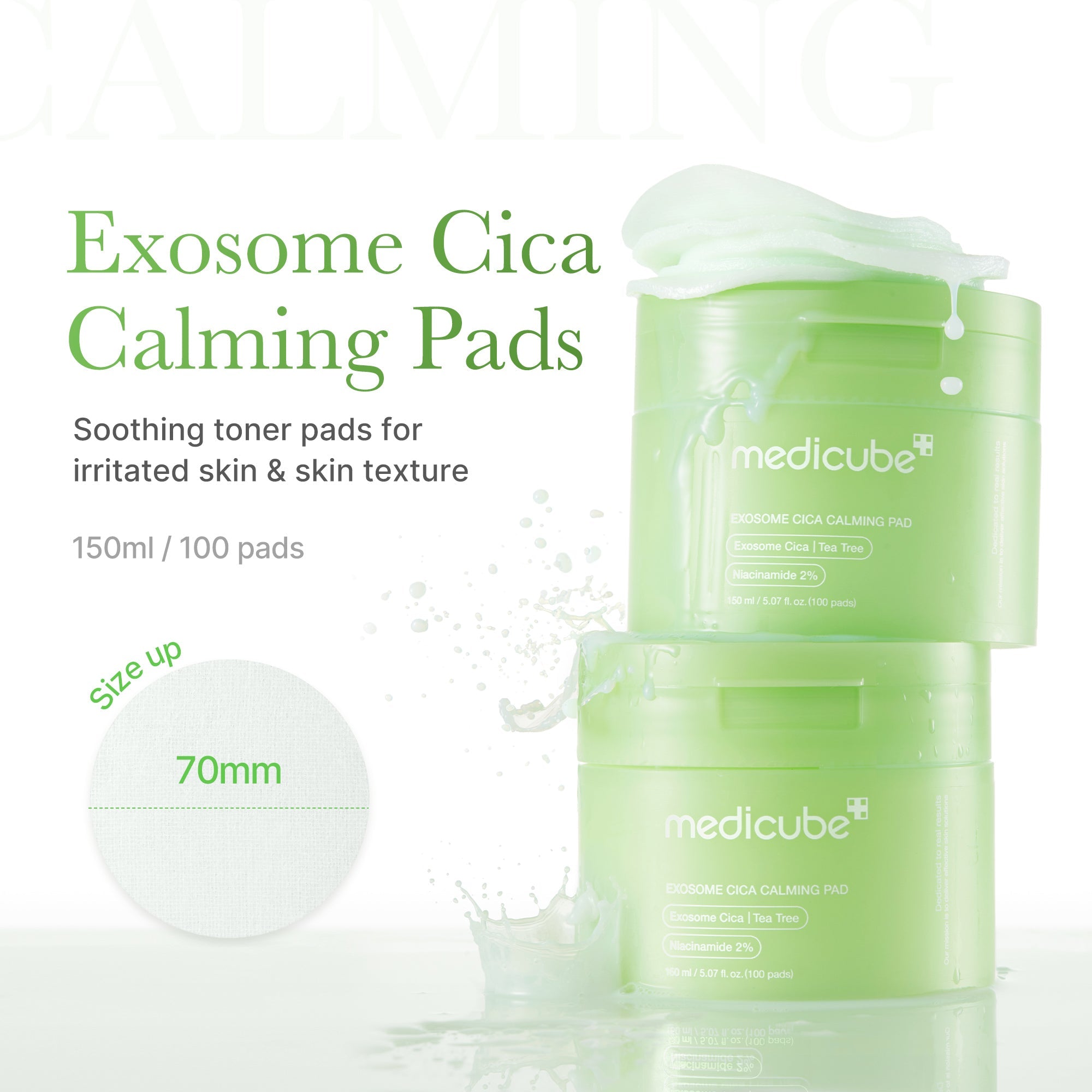 Exosome Cica Calming Toner Pads - Modern K Beauty