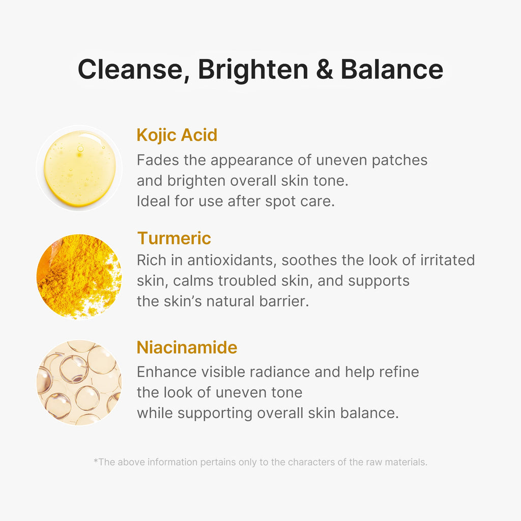 Kojic Acid Turmeric Vita Capsule Foam Cleanser - Polished Face Care Style