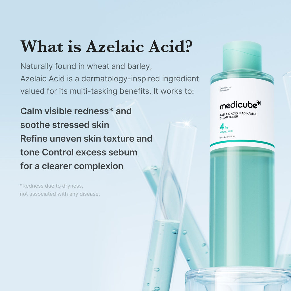 Azelaic Acid Niacinamide Clarifying Toner - Designed for Medicube Days