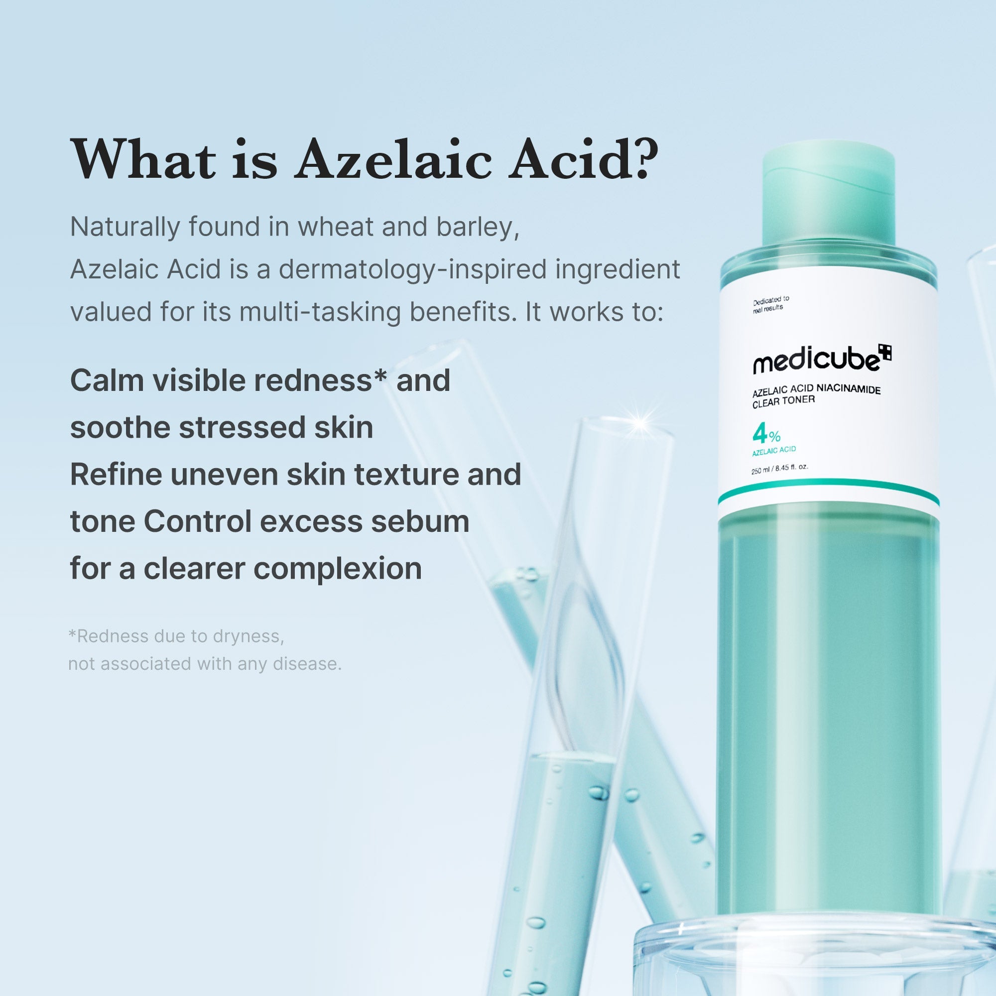 Azelaic Acid Niacinamide Clarifying Toner - Designed for Medicube Days