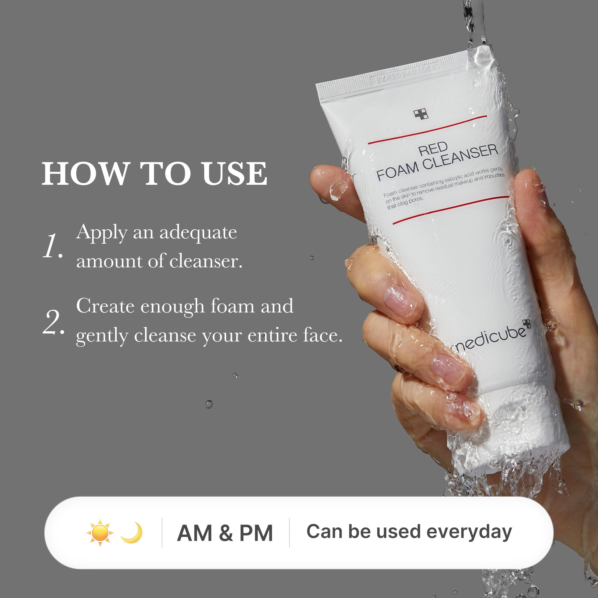 [Subscr.] Red Foam Cleanser - Care with Intention
