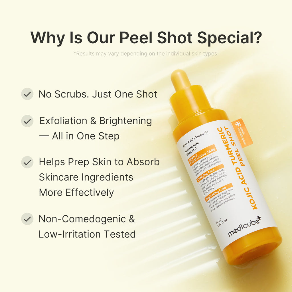 Kojic Acid Turmeric Peel Shot - Daily Routine with Style