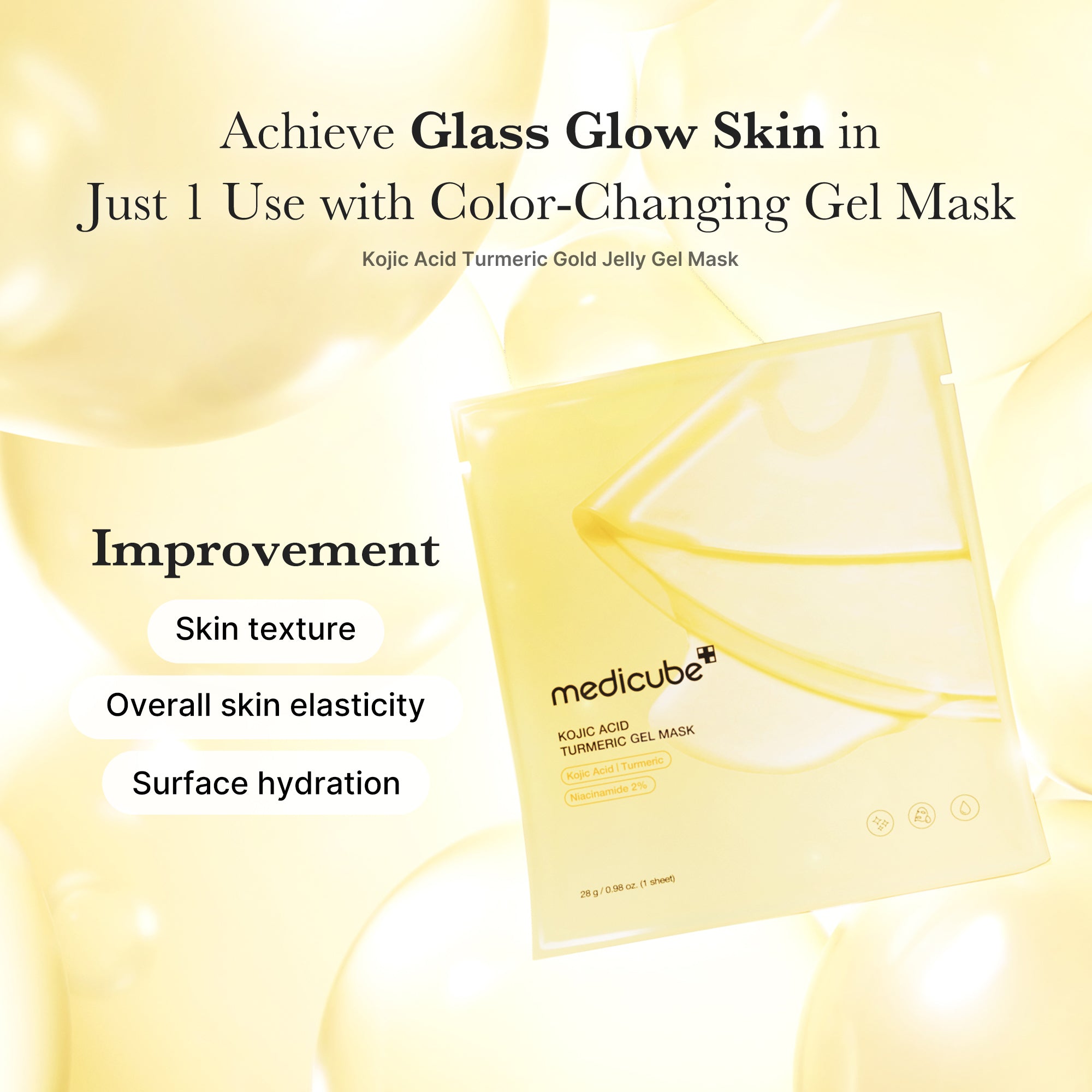 Kojic Acid Turmeric Gold Jelly Gel Mask - Subtle Face Care Style