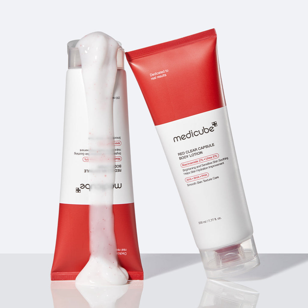 Red Clear Capsule Body Lotion - The Medicube Daily Glow