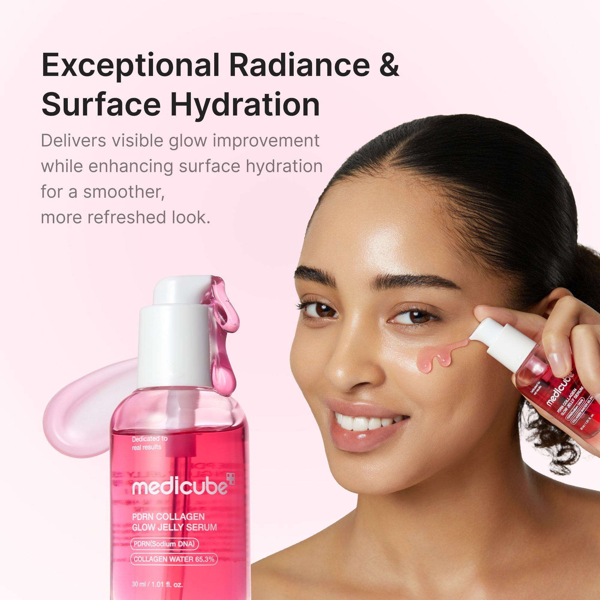PDRN Pink Collagen Glow Jelly Serum - Polished Medicube Routine