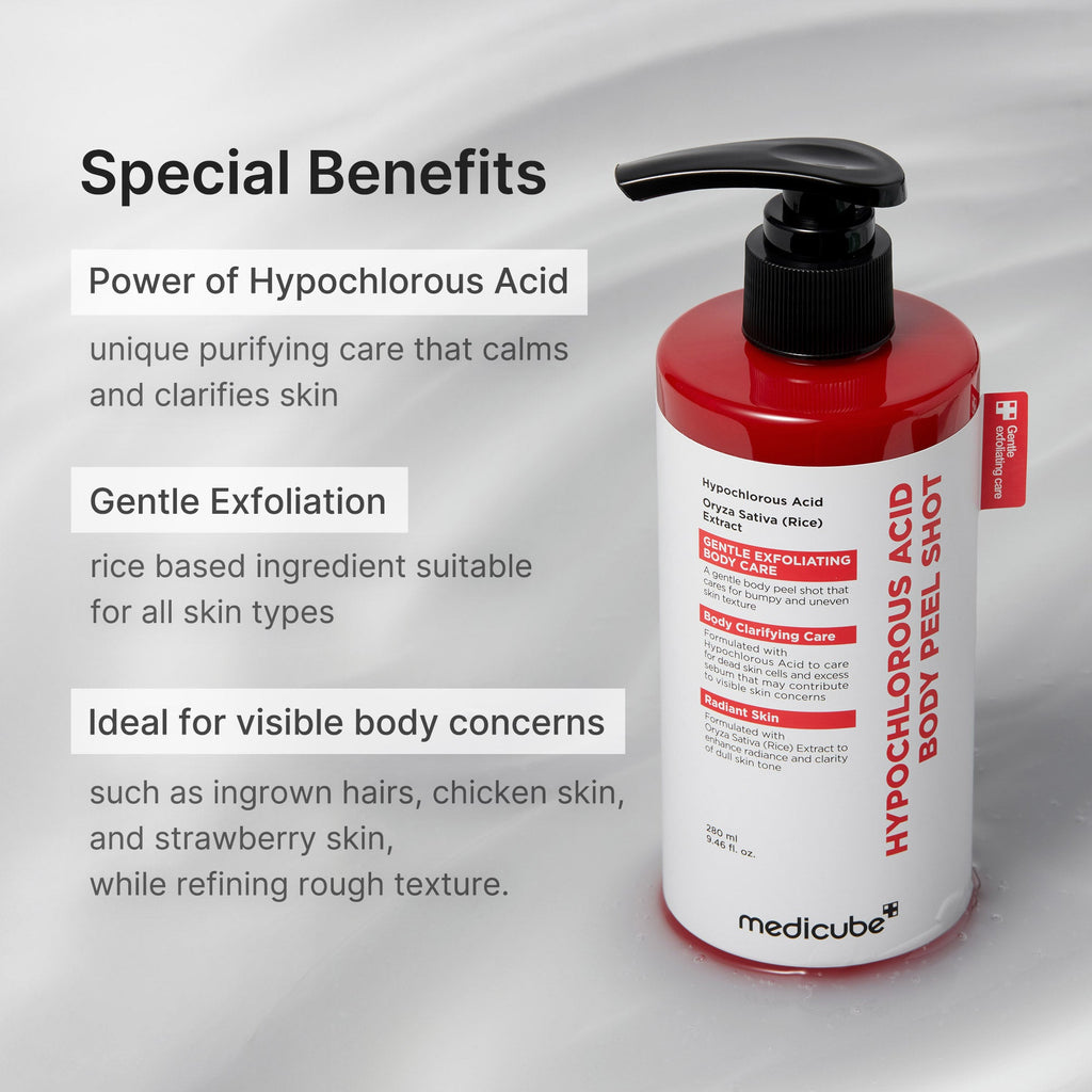 Hypochlorous Acid Rice Body Peel Shot - Skincare Elevated