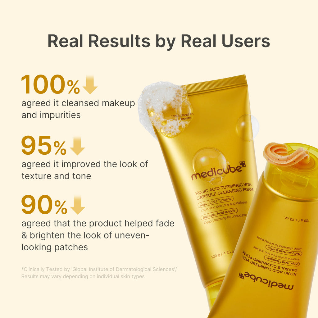 Kojic Acid Turmeric Vita Capsule Foam Cleanser - Polished Face Care Style