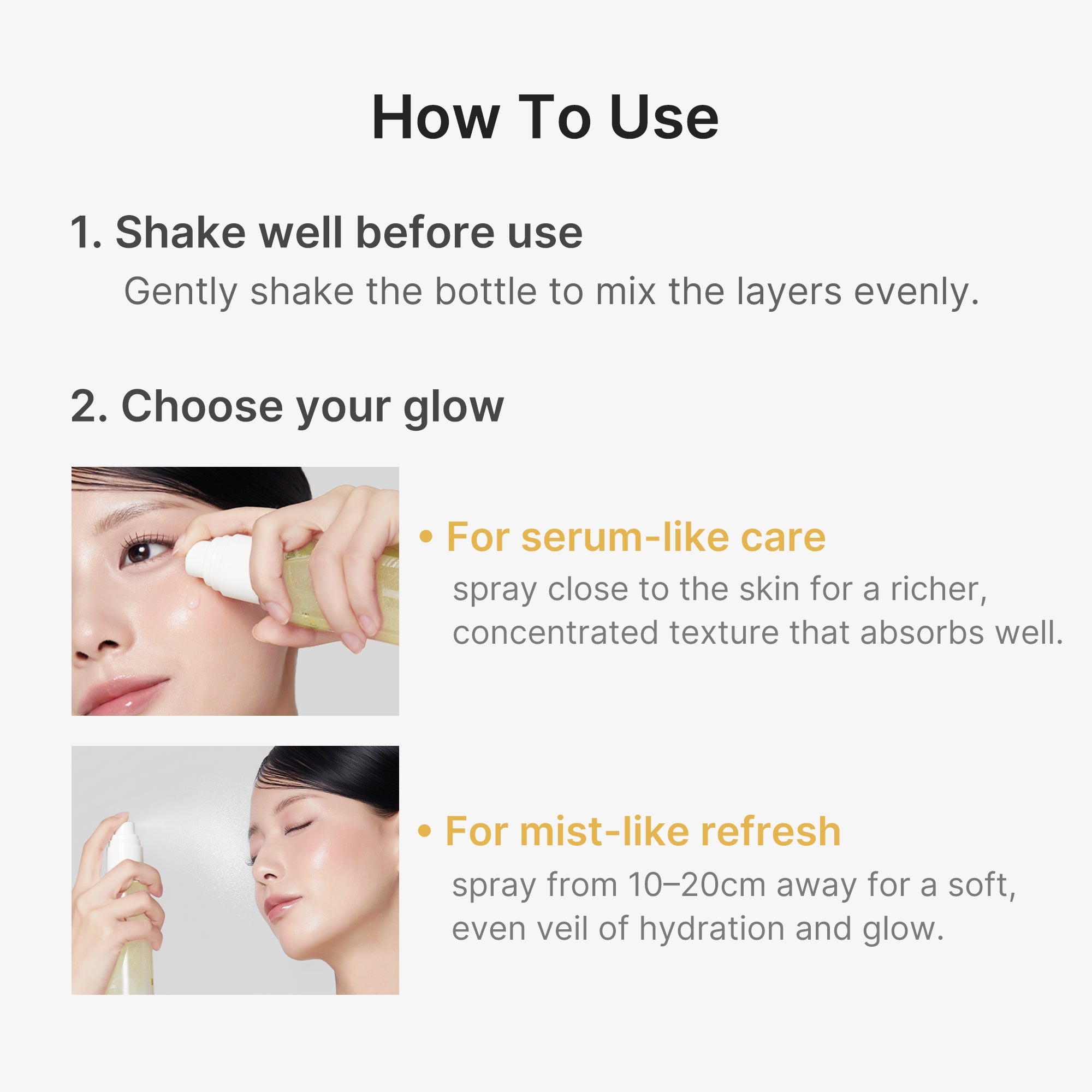 Kojic Acid Turmeric Vitamin Gold Jelly Mist Serum - Modern Face Care Style