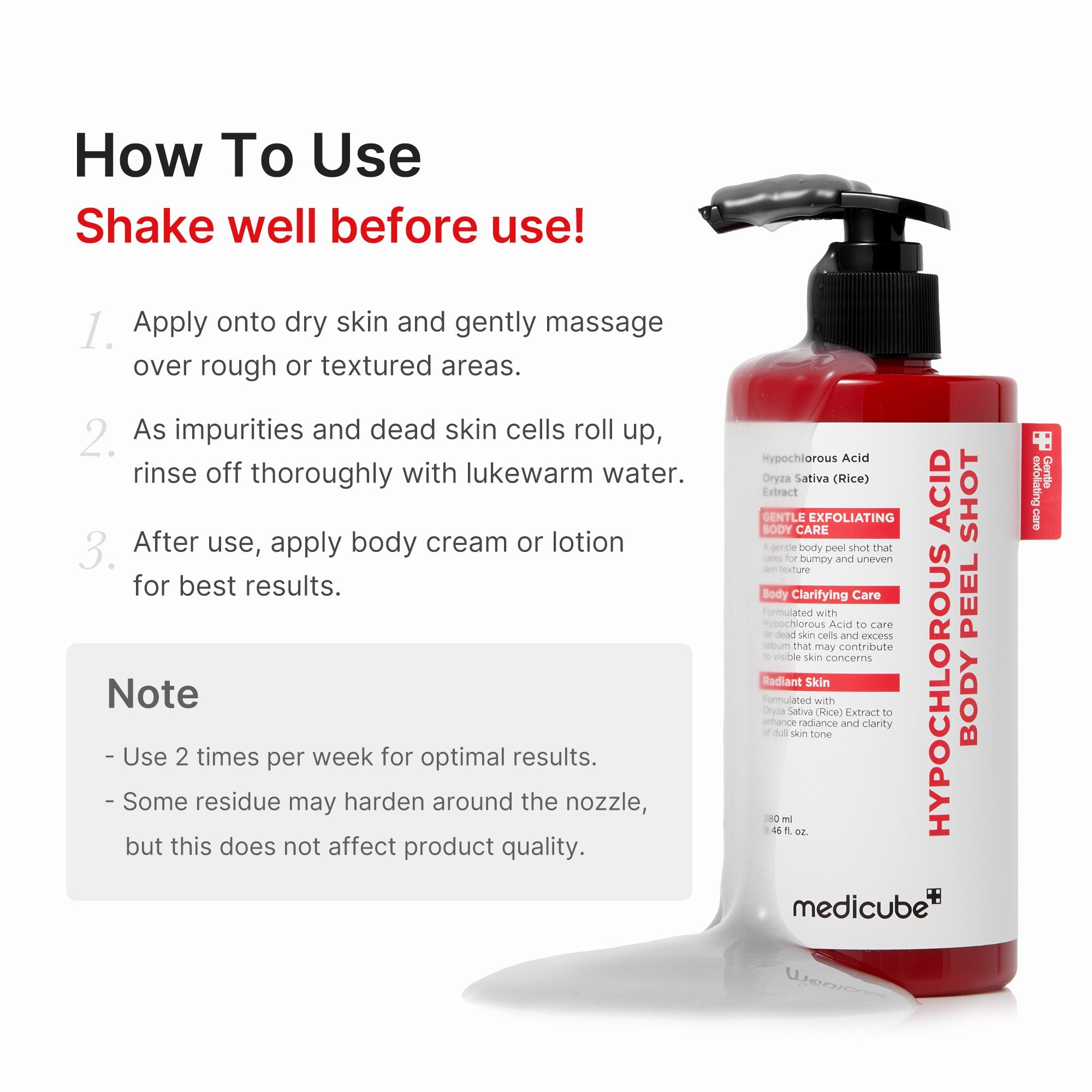 [GIFT] Hypochlorous Acid Rice Body Peel Shot - Glow Care Made Elegant