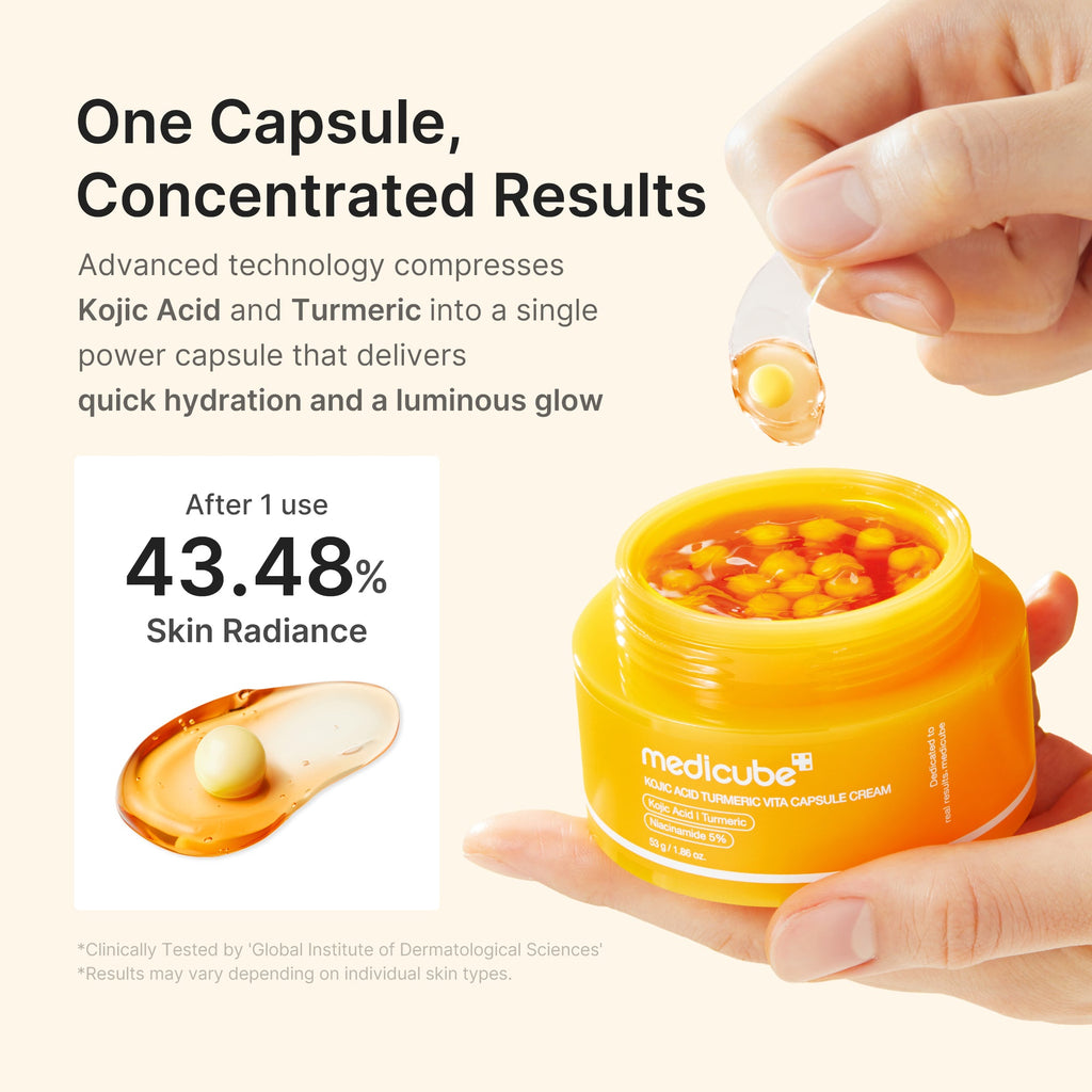 Kojic Acid Turmeric Vita Capsule Cream - Quiet Glow Style