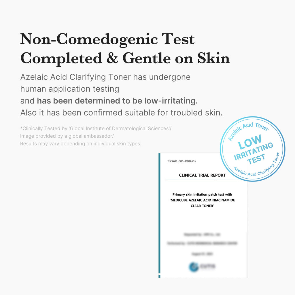 Azelaic Acid Niacinamide Clarifying Toner - Designed for Medicube Days