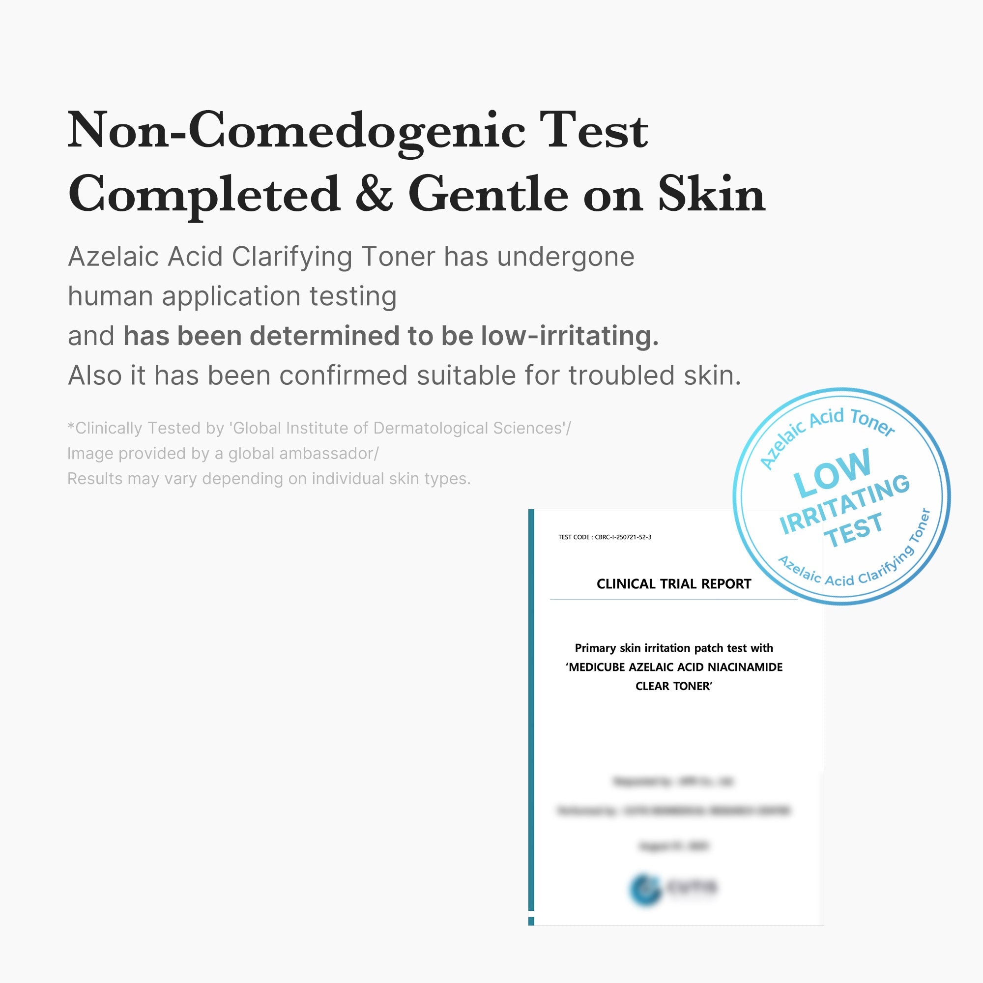 Azelaic Acid Niacinamide Clarifying Toner - Designed for Medicube Days