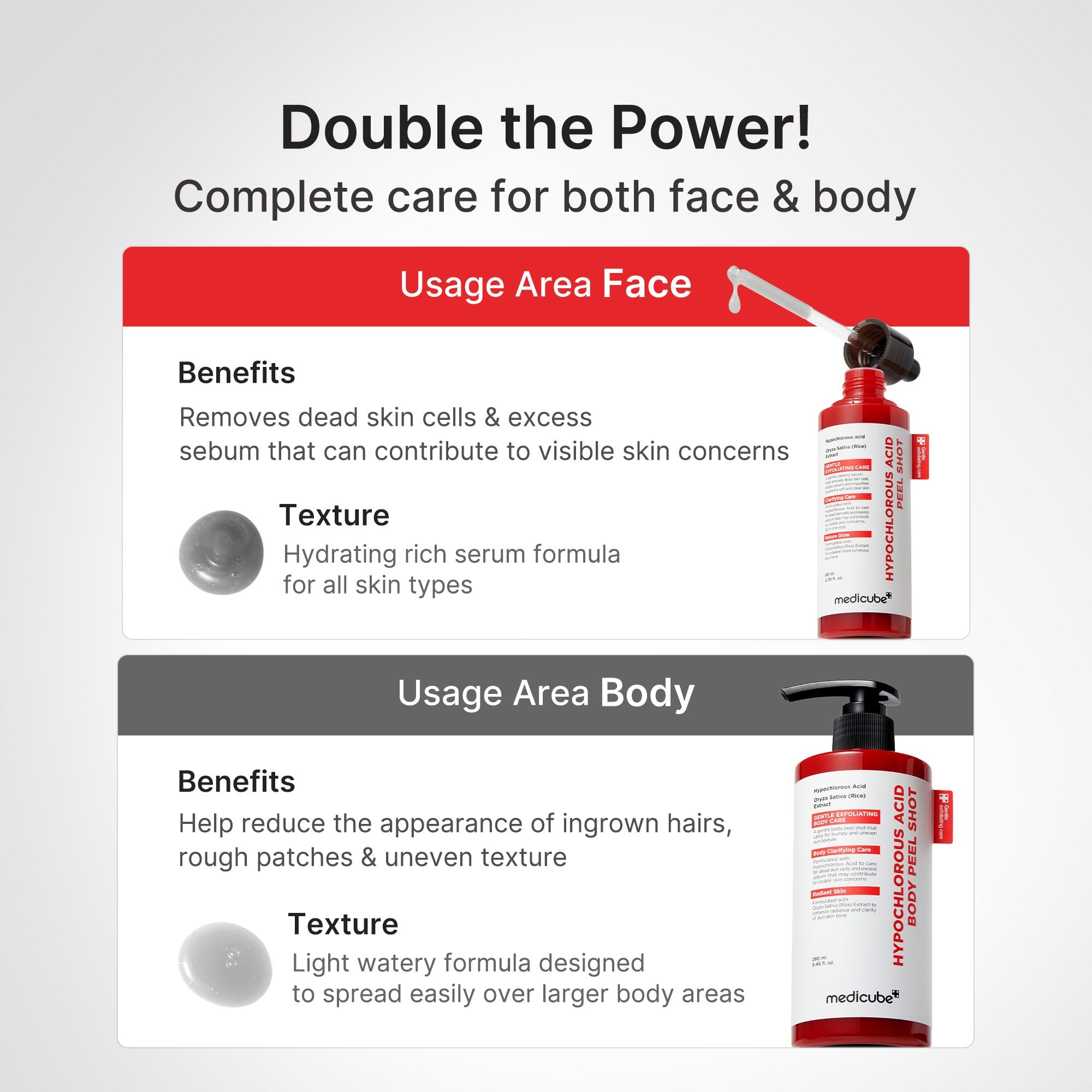 Hypochlorous Acid Rice Body Peel Shot - Skincare Elevated