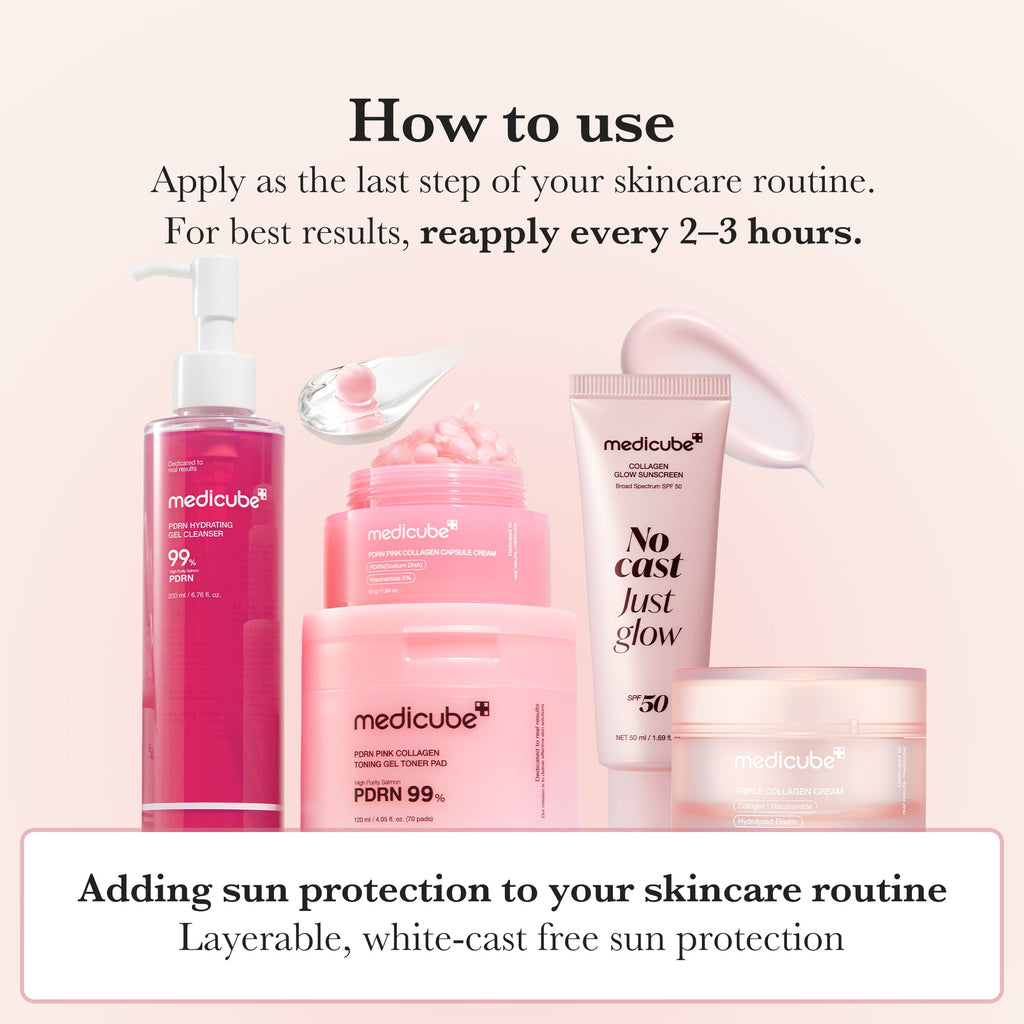 No Cast Just Glow Collagen Sunscreen - Start Elevated