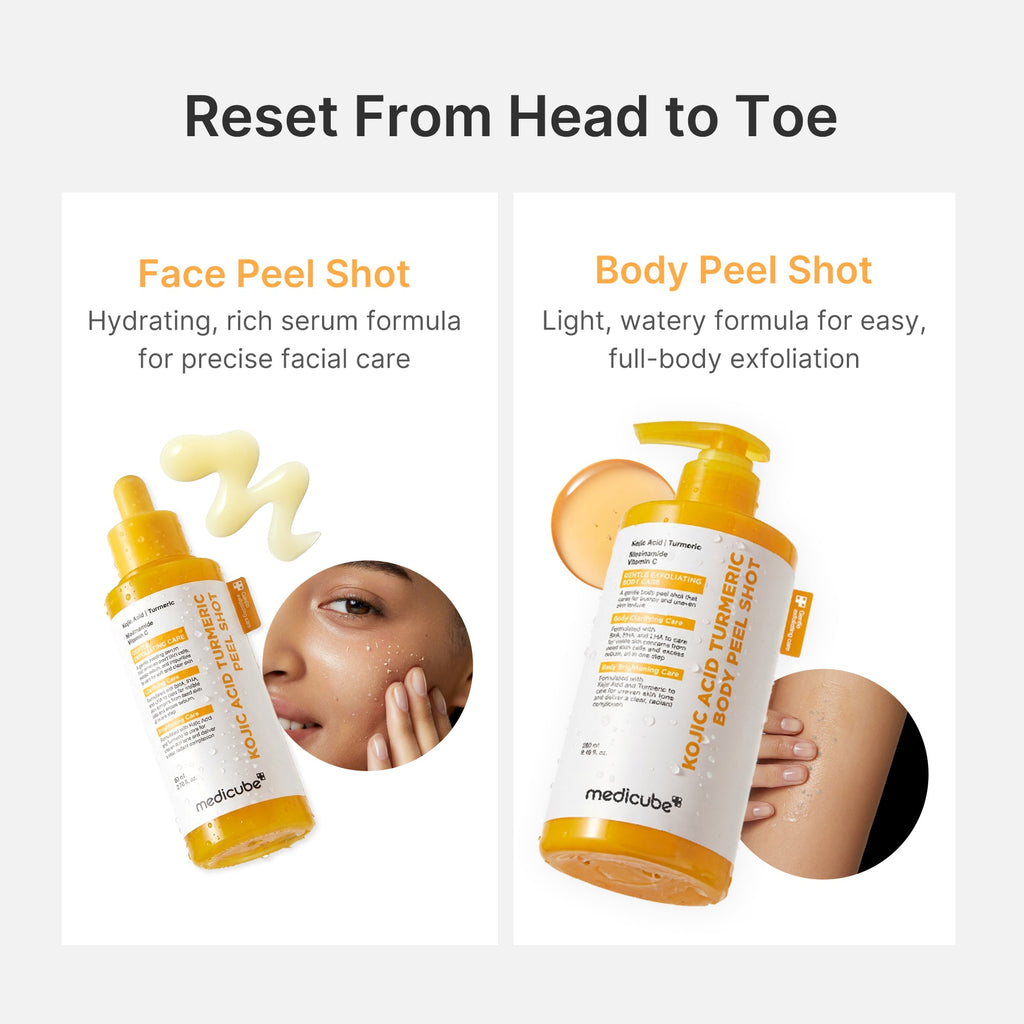 Kojic Acid Turmeric Body Peel Shot - Designed for Modern Care