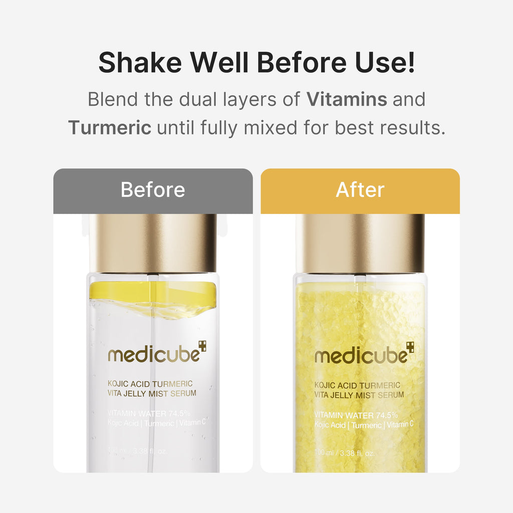 Kojic Acid Turmeric Vitamin Gold Jelly Mist Serum - Modern Face Care Style