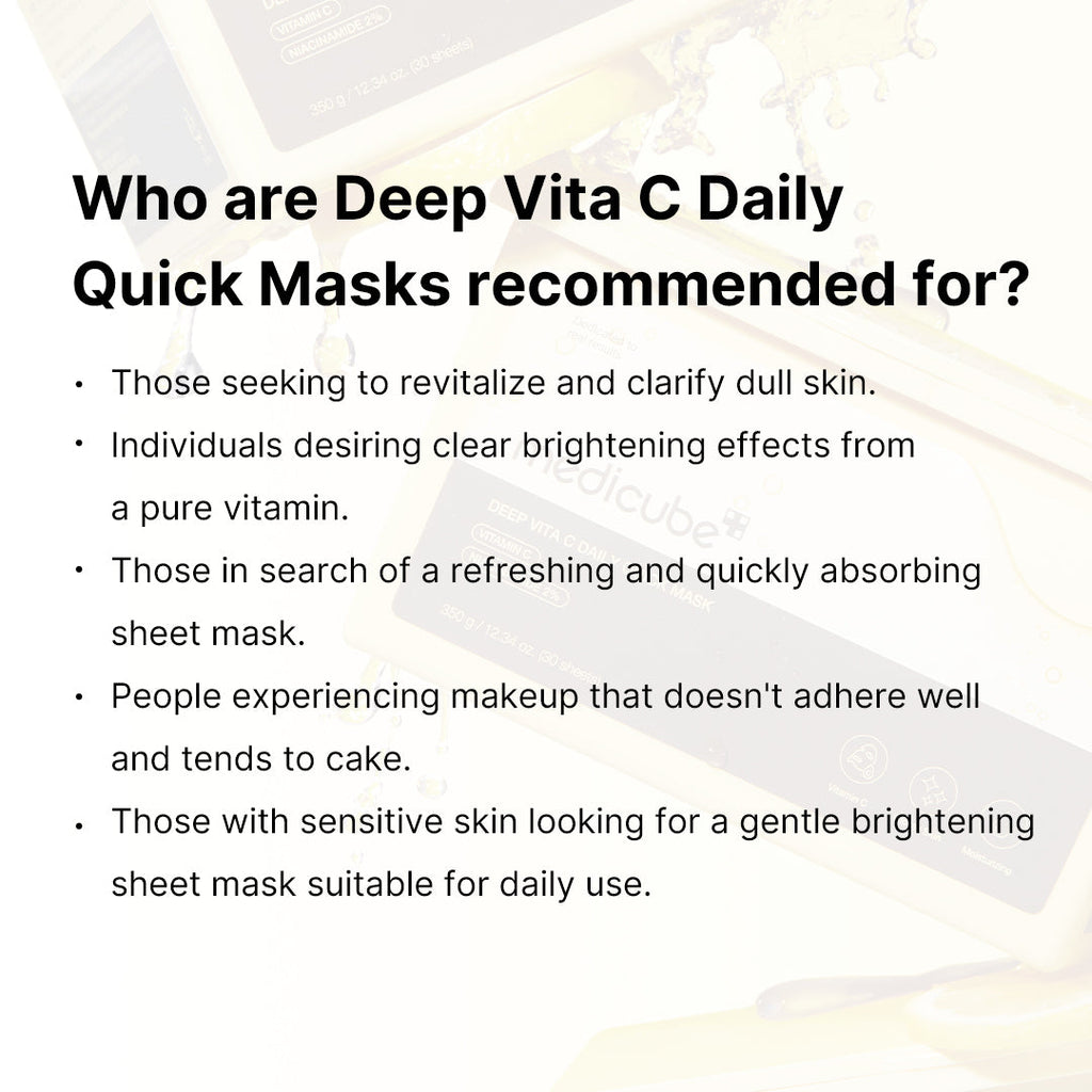 [GIFT] Deep Vita C Daily Quick Masks - A Fresh Take on Skin Care