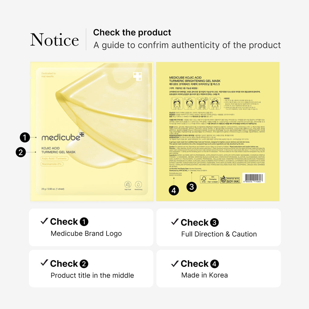 [Subscr.] Kojic Acid Turmeric Gold Jelly Gel Mask - Clean Glow Care
