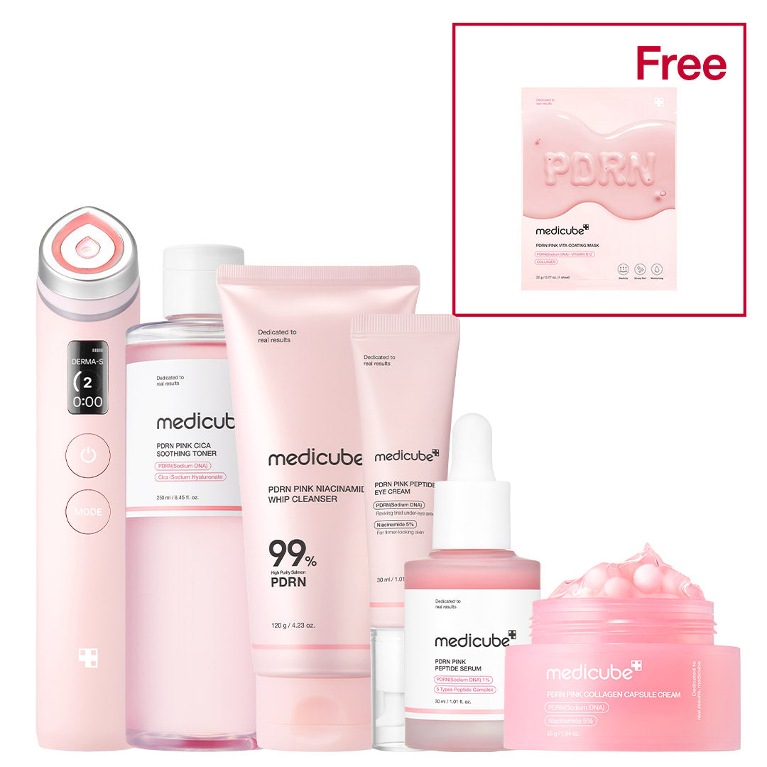 PDRN Pink Glow Home Aesthetic Full Set - Clean Glow in Hand