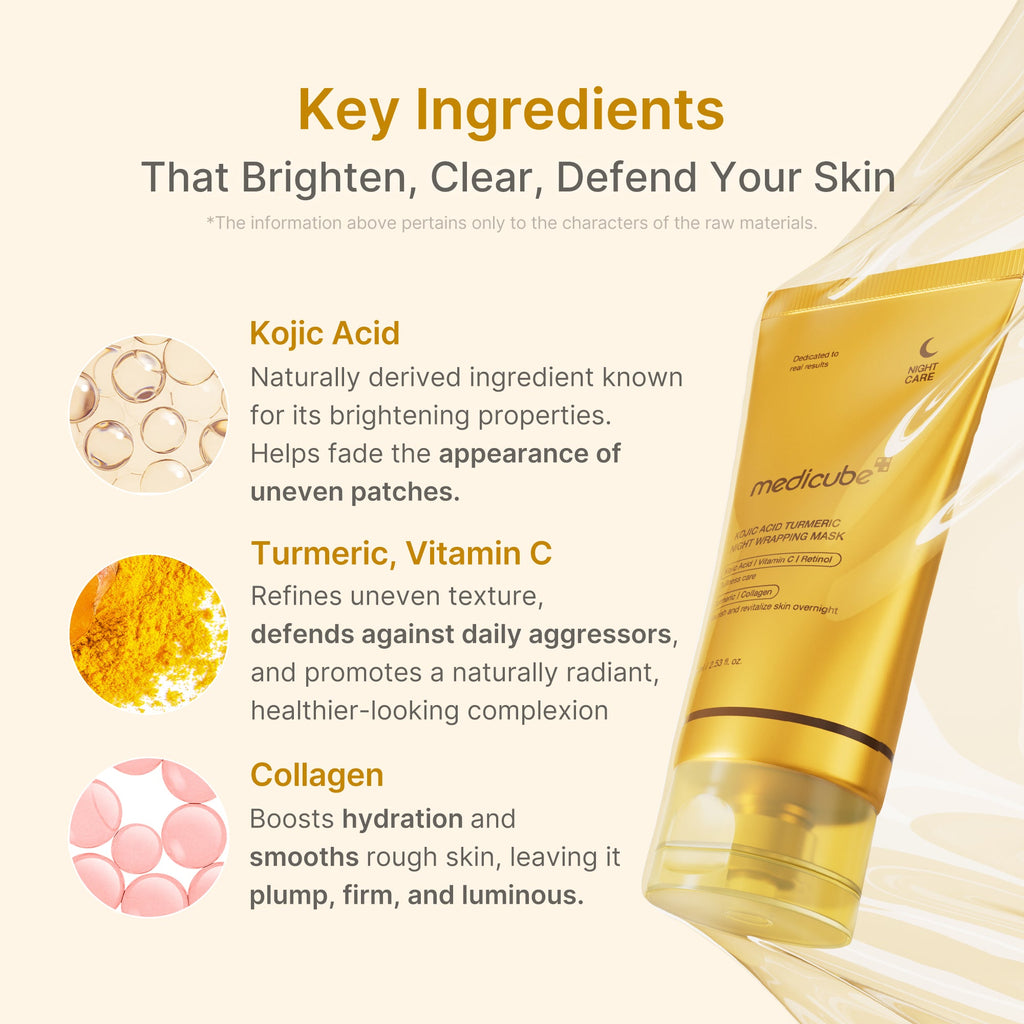 [Subscr.] Kojic Acid Turmeric Overnight Wrapping Mask - Fresh Skin Made Medicube
