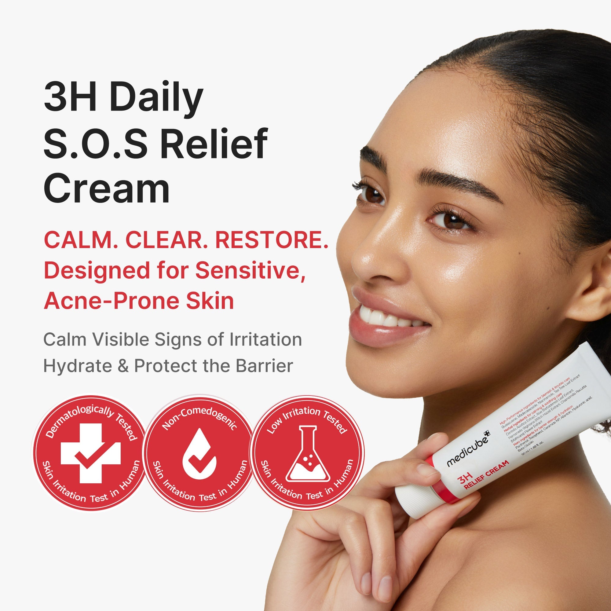 3H Daily Relief Cream - Fresh Skin Made Elegant