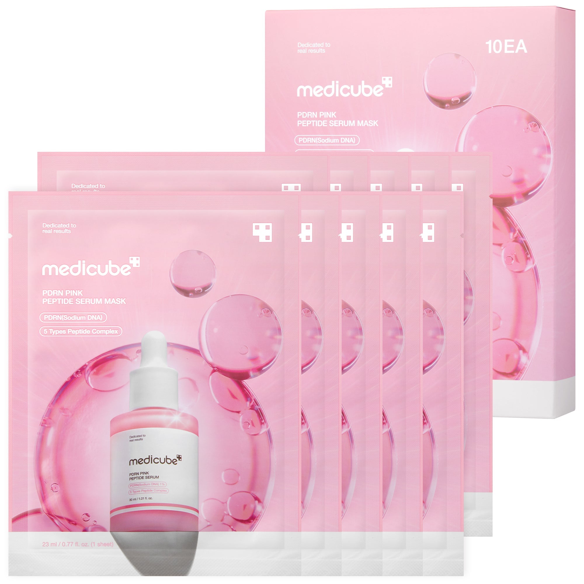 PDRN Pink Peptide Ampoule Mask - Effortless Medicube Care