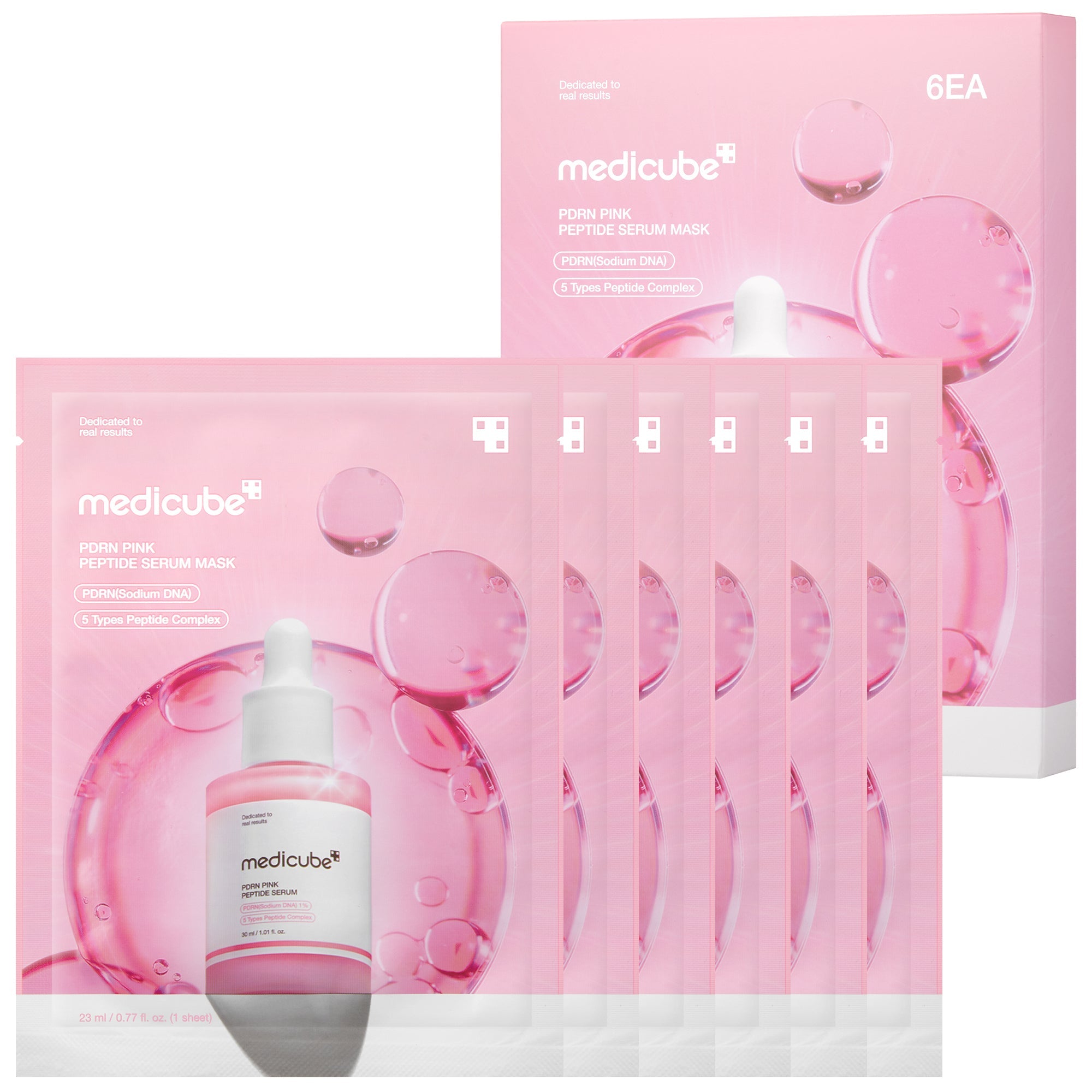 PDRN Pink Peptide Ampoule Mask - Effortless Medicube Care