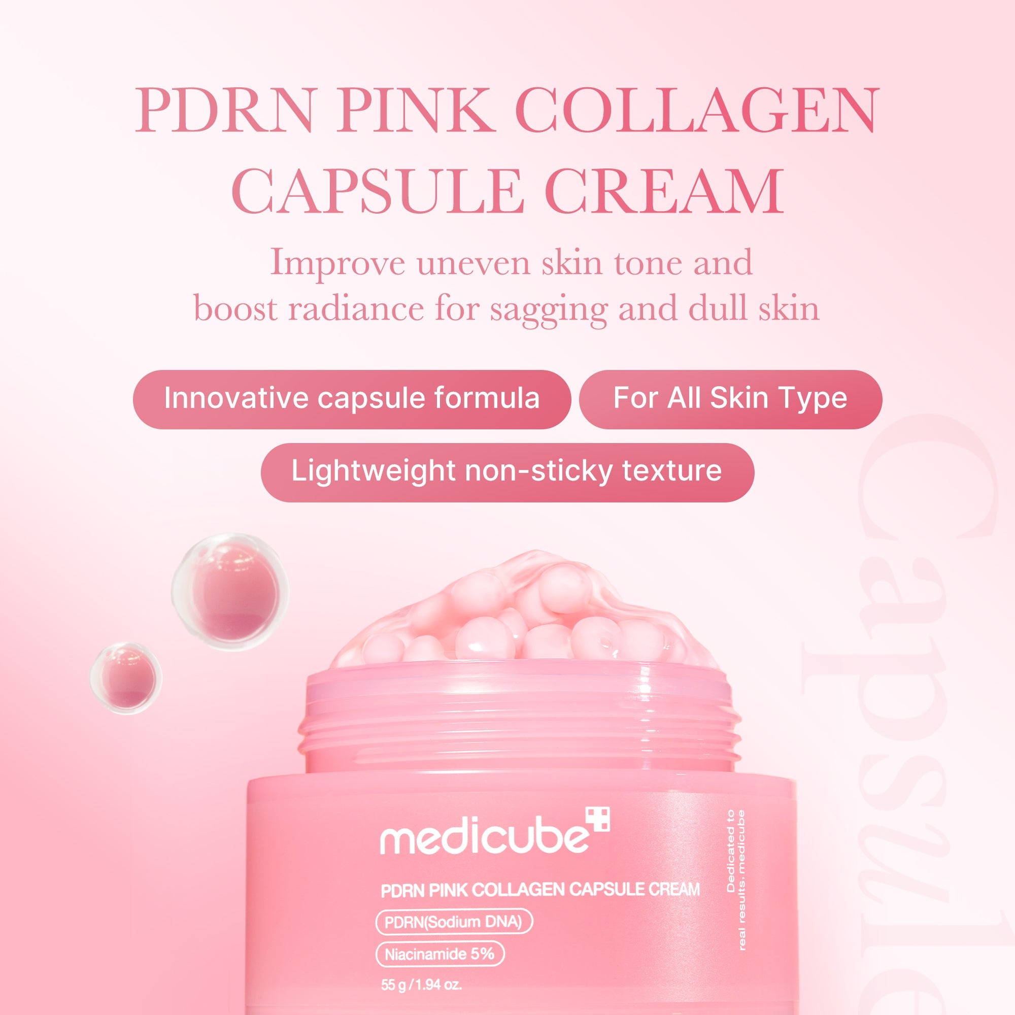 PDRN Pink Collagen Capsule Cream - Elevate Your Glow