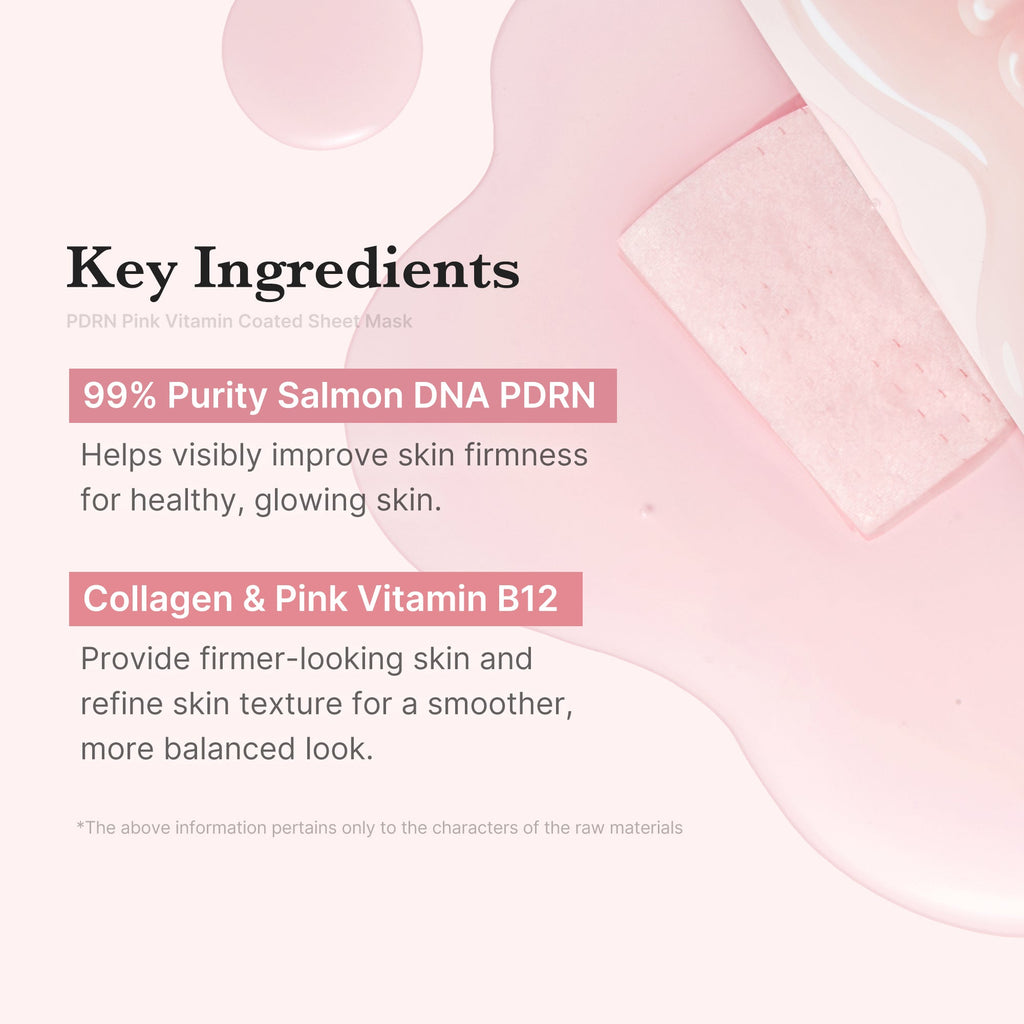 PDRN Pink Vita Coating Sheet Mask - Polished Face Care