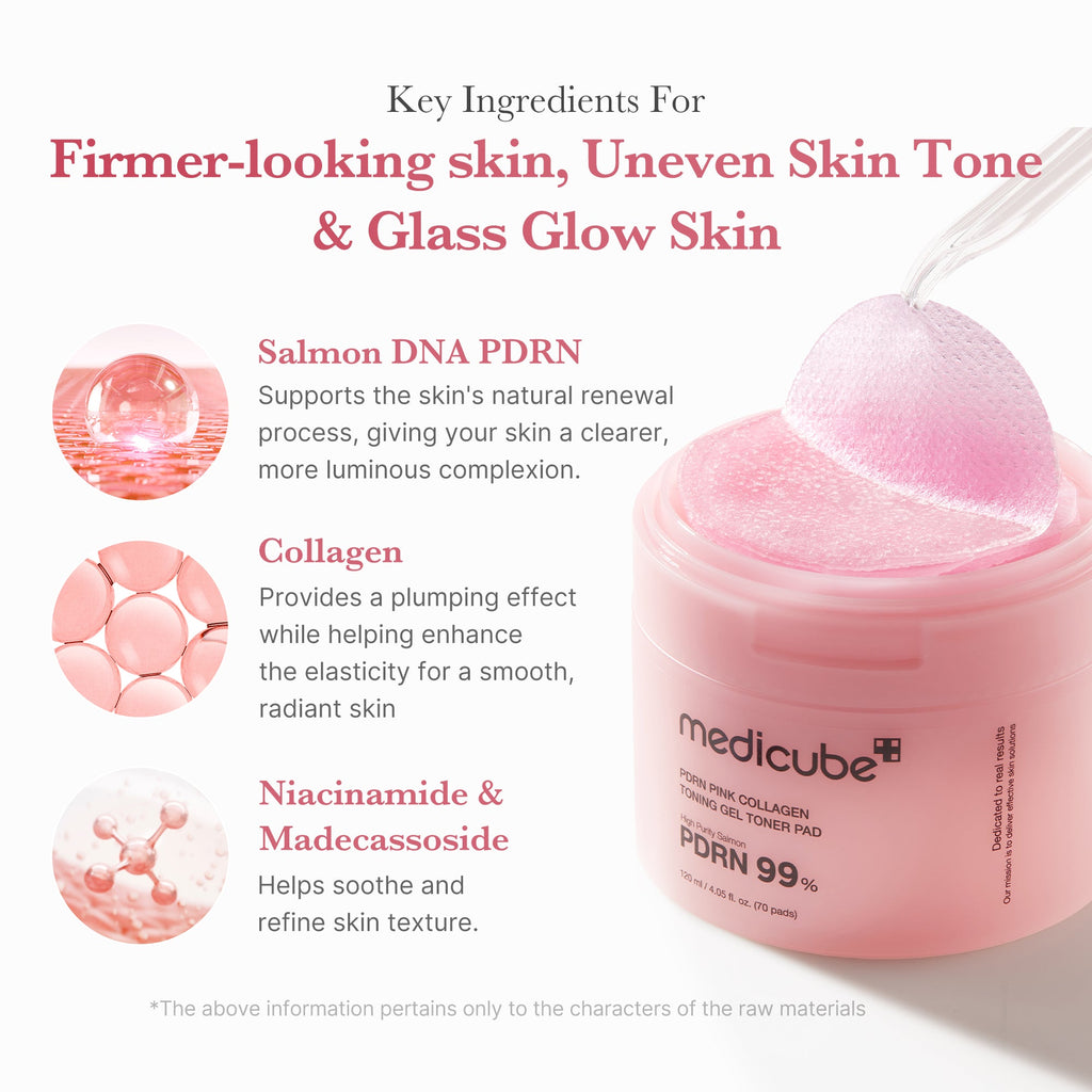 [Subscr.] PDRN Pink Collagen Gel Toner Pad - Routine with Ease