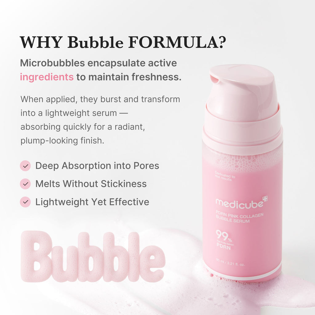 [GIFT] PDRN Pink Collagen Bubble Serum - Medicube for Modern Routines