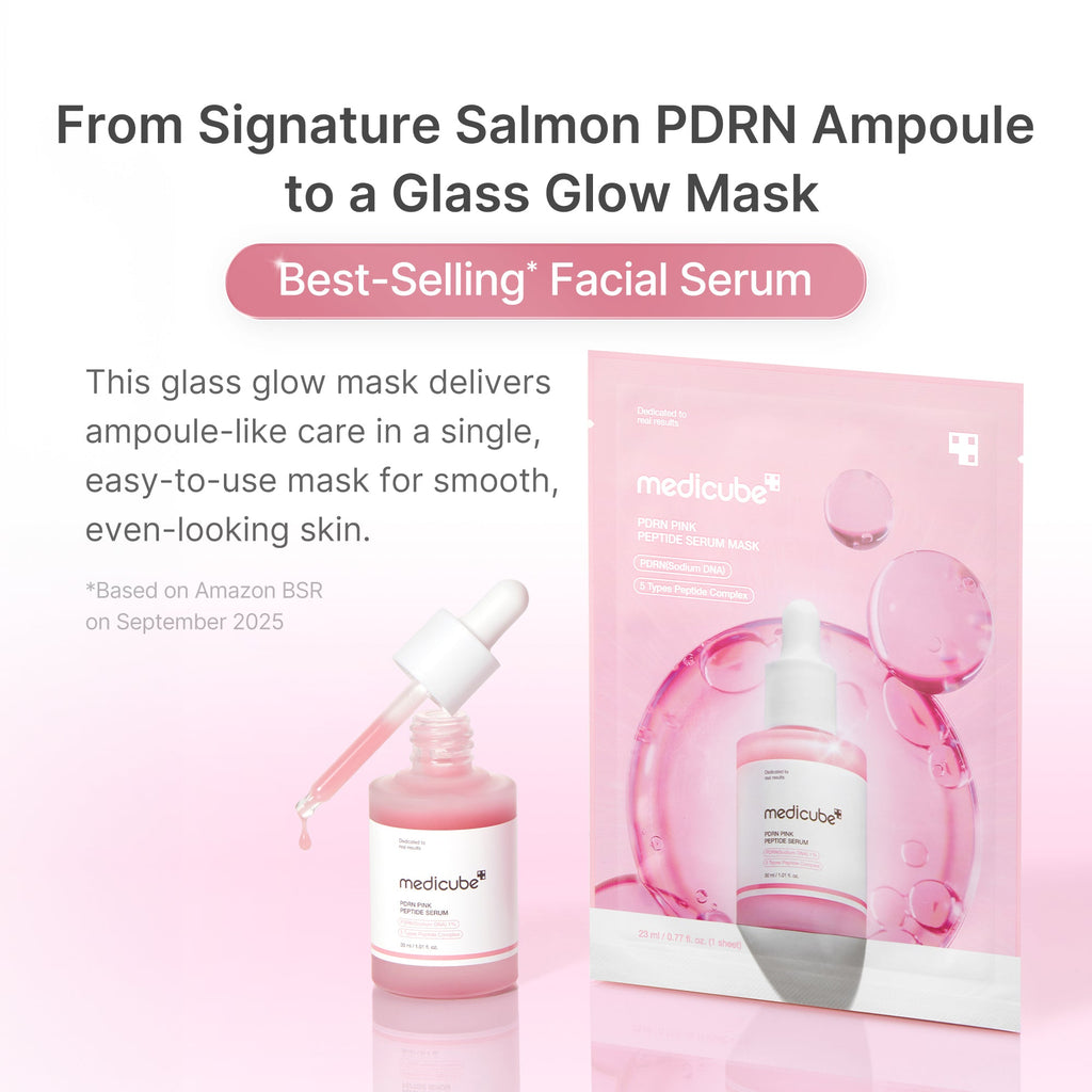 PDRN Pink Peptide Ampoule Mask - Effortless Medicube Care