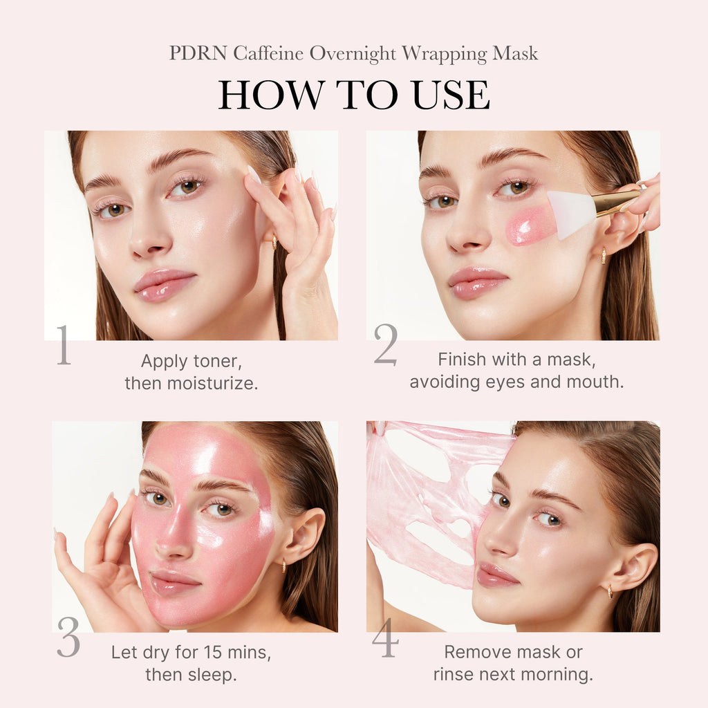 PDRN Pink Caffeine Overnight Wrapping Mask - Elevated Beauty Essential