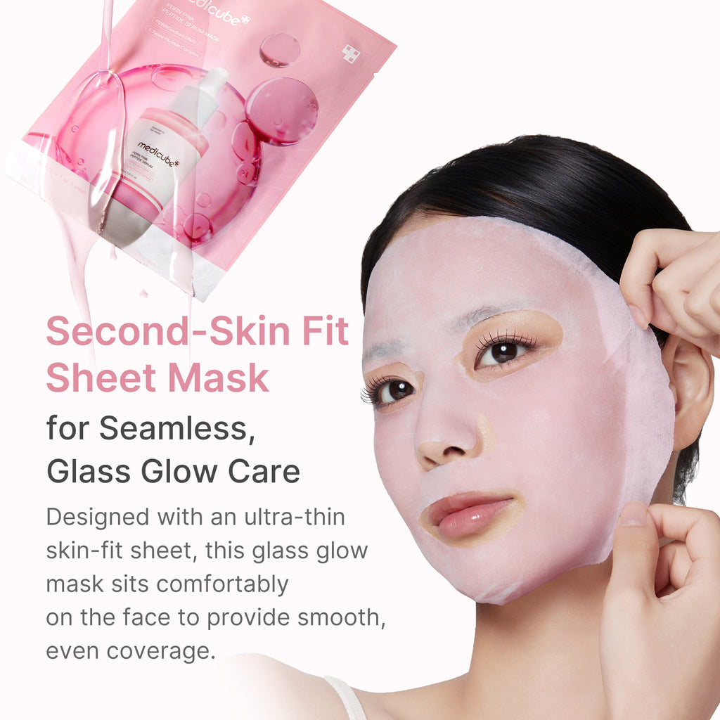 PDRN Pink Peptide Ampoule Mask - Effortless Medicube Care