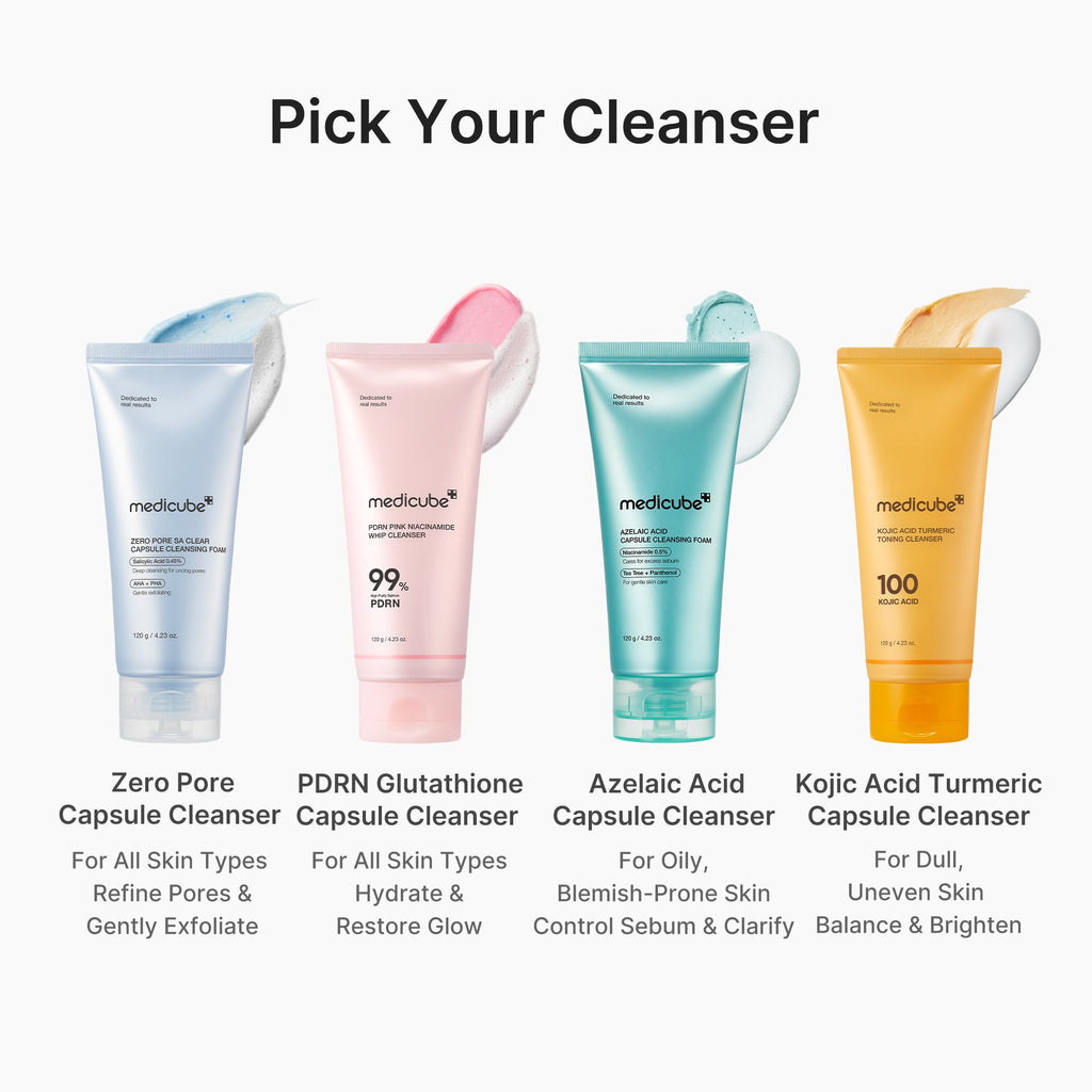 PDRN Pink Glutathione Capsule Foam Cleanser - Medicube Feel Daily