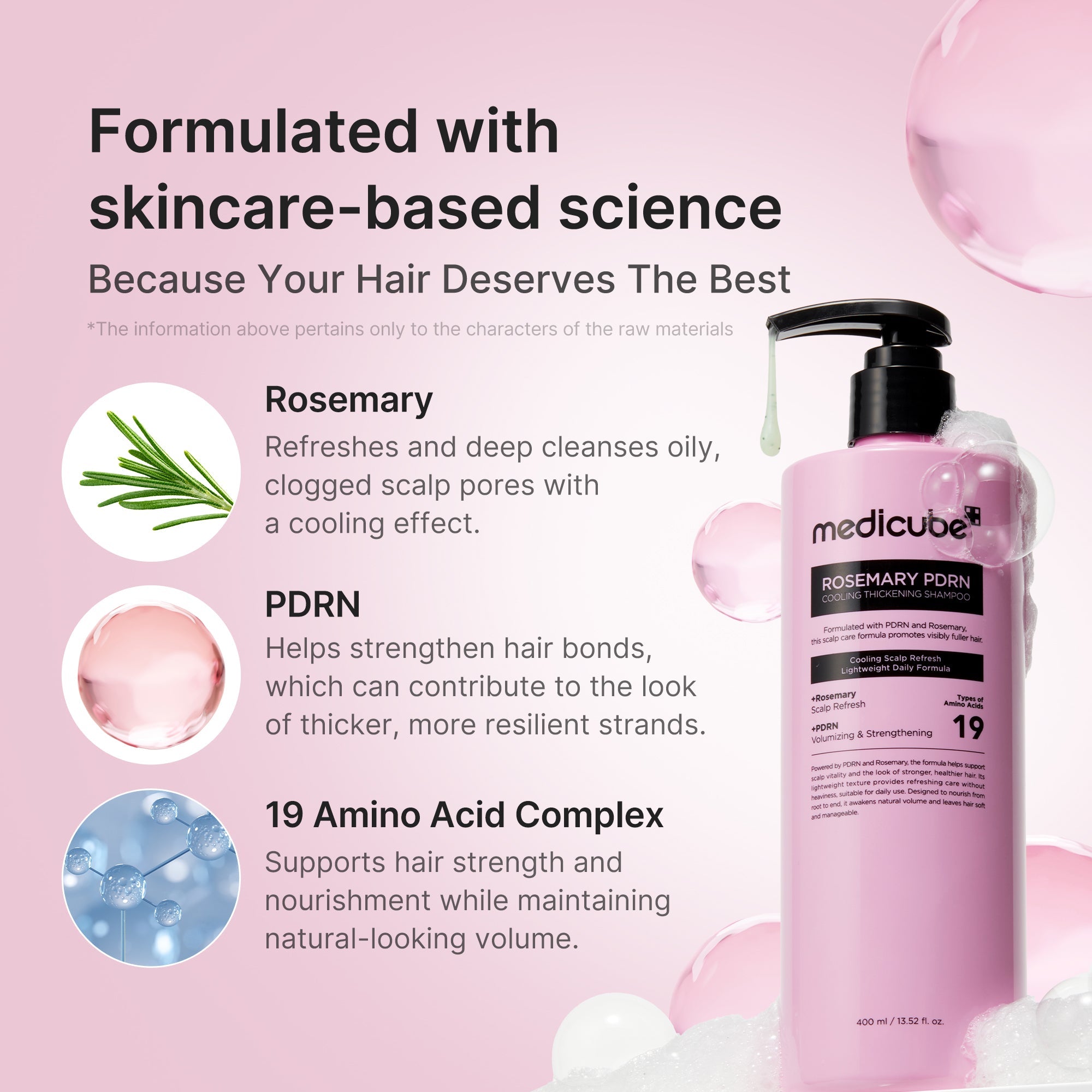Rosemary PDRN Cooling Thickening Shampoo - Smooth Elevated Beauty